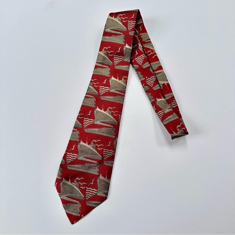 Men’s Vintage Polo By Ralf Lauren Silk Necktie​​​